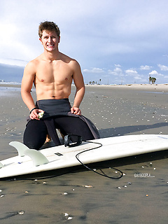 NEW Blonde Beach Boy Brandon Parker Cums by Gayhoopla by Gayhoopla image #5