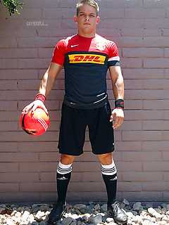 NEW Soccer Jock Frank York Pops His Cork by Gayhoopla by Gayhoopla image #1