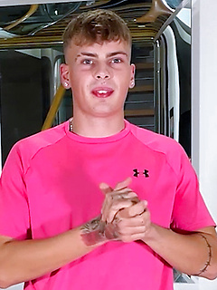 Straight Young Footballer Wanks his Huge Hard Uncut Cock & Shoots a Load of Cum! by English Lads by English Lads image #3