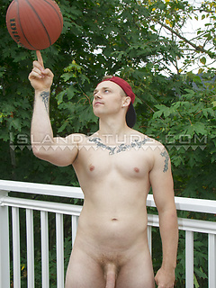 8" Xmas Basketball Jock Greyson: Proud Dad of 3, Opens Gaping Hole x3, Pees, Works, Blasts Jizz in Chilly Winter!