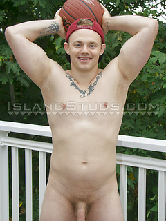 8" Xmas Basketball Jock Greyson: Proud Dad of 3, Opens Gaping Hole x3, Pees, Works, Blasts Jizz in Chilly Winter! by Island Studs by Island Studs image #5