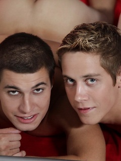 Cute smooth blond can't wait to ride Rudy Valentino's hard cock by Staxus by Staxus image #14
