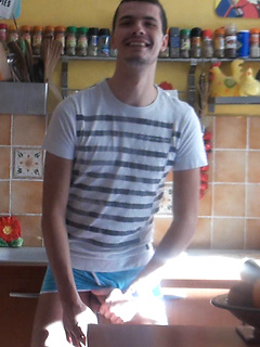 Max and Brian Flip Flop in the kitchen. Warm front! by French Dudes by French Dudes image #1