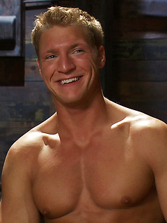 Blond Muscle stud blindfolded, flogged, humiliated and fucked by Bound in Public by Bound in Public image #15