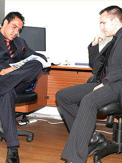 This gay tease can't wait to get home from work so he masturbates in the office by With Marcello by With Marcello image #1
