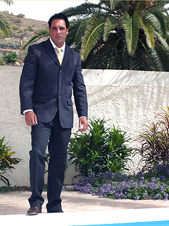 After a hard day at the office, Marcello couldn't wait to have a dip in the pool and have a great wank by With Marcello by With Marcello image #2
