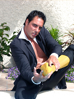 After a hard day at the office, Marcello couldn't wait to have a dip in the pool and have a great wank by With Marcello by With Marcello image #8