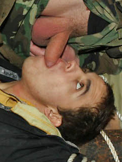 Dude forced to suck cocks by Gay WarGames by Gay WarGames image #3