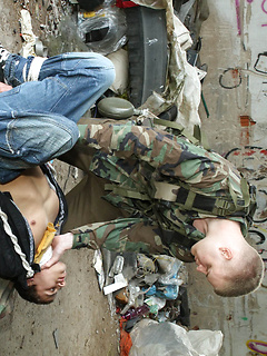 Dude forced to suck cocks by Gay WarGames by Gay WarGames image #4