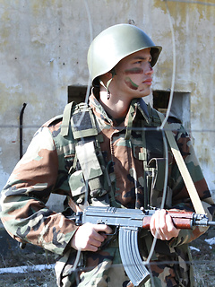Boy forced to suck soldier cock! by Gay WarGames by Gay WarGames image #4