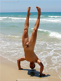 Stanley shows his perfect young muscled body on a beach by Enigmatic Boys by Enigmatic Boys image #3