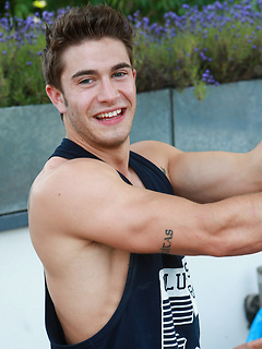 Confident Young Straight Pup Scott Shows off his Hard Body & Rocket Cock! by English Lads by English Lads image #4