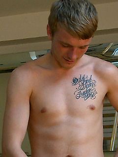 Tall, Blond & Lean Jamie Shows Off His Big Uncut Cock!