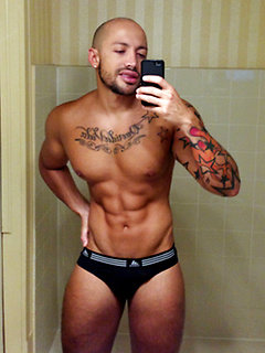 33yo pornstar Jordano Santoro shows his perfect body and big cock by Jordano Santoro Club by Jordano Santoro Club image #4