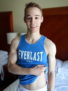 Blonde hung twink Jace Adams' first shoot by Bentley Race by Bentley Race image #2
