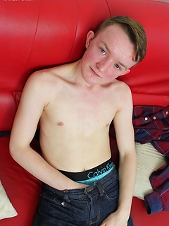 Smooth twink Brett Wright busts a nut over his stomach. by BF Collection by BF Collection image #5