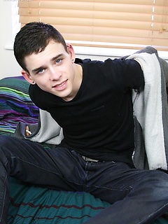 Sexy twink Aaron Aurora stroking his hard cock. by BF Collection by BF Collection image #2