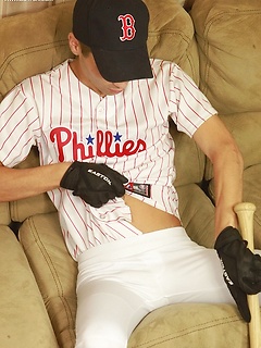 Athletic stud London Sawyer jerks off after baseball game. by BF Collection by BF Collection image #3