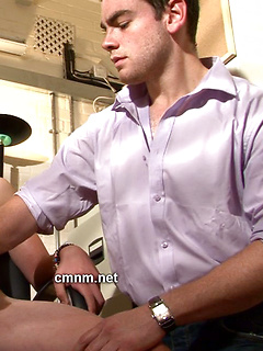 Private Detective Jimmy asserts his dominance over the naughty schoolboy by CMNM by CMNM image #8