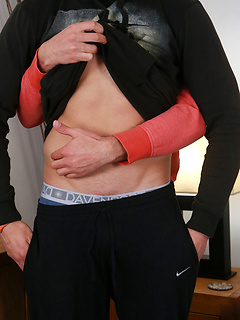 Hunky Straight Rugby Stud Cory gets his 1st Manhandling & What a Stiff Uncut Cock! by English Lads by English Lads image #11