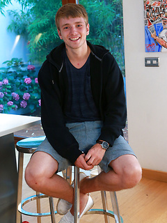 Tall, Blond and Lean Young Footballer Jamie Shows off His Big Uncut Weapon! by English Lads by English Lads image #1