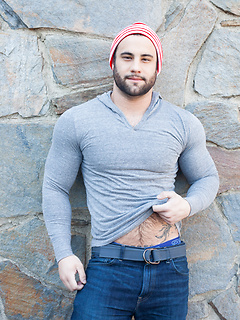 Dex Hammer shows his muscle cock