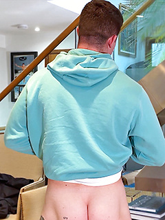 Young Muscular Straight Stud Wanks his Huge Hard Uncut Cock & Shoots his Load Over his Six Pack!