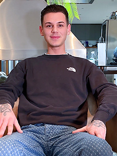 Young Stunning Teen Wanks his Huge Hard Uncut Cock & Shoots Cum all over himself!