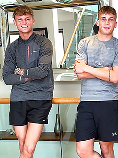 Straight Best Mates Wank Each Other's Uncut Cocks for the 1st Time & Both Cocks are Rock Hard & Cum! by English Lads by English Lads image #2