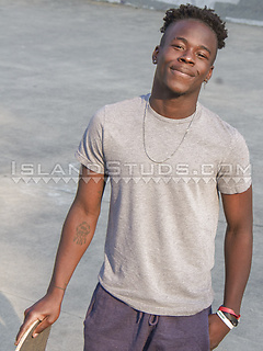 Uncut Tyreke Skates Nude! Haitian Jock Returns for the Holidays: Pumps Iron, Pees, Basketball, Yoga & Santa Blasts 7 Loads only here! by Island Studs by Island Studs image #2