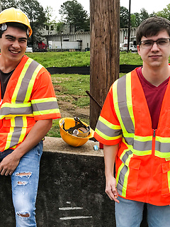 Two workers engage in a gay session where Axel sucks Will&#39;s dick by Reality Dudes by Reality Dudes image #1