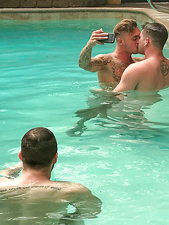 Hunky Allen Lucas and Brian Micheals swim naked in the pool and fuck hard by Reality Dudes by Reality Dudes image #5