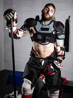 Gay hockey player Aiden Jacobs gets creampied by his teammate Tony D Angelo by Bromo by Bromo image #1