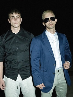 Gay perverts Tom Bacan and Jakob De Lung having anal sex in public by Bromo by Bromo image #1