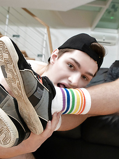 Hung gay boys Jamie Owens & John have hardcore anal sex on the couch by Bromo by Bromo image #6