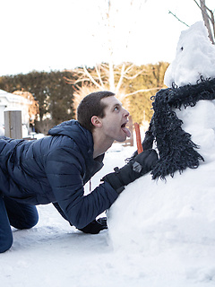 Gay snowman Bo Sinn fucking twink Benjamin Blue in the ass from behind by Bromo by Bromo image #6