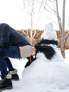 Gay snowman Bo Sinn fucking twink Benjamin Blue in the ass from behind by Bromo by Bromo image #8