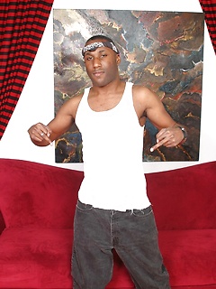 Naughty ebony gay model JD Daniels strips and unveils his monster dick by Jalif Studio by Jalif Studio image #2