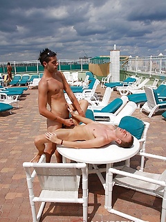 Kinky gay dudes Dustin Reese & Marco fuck each other's anus outdoors by Jalif Studio by Jalif Studio image #20