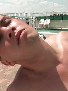 Gay boys Jon Dieseal & Mario Angel shamelessly fucked at the pool by Jalif Studio by Jalif Studio image #10