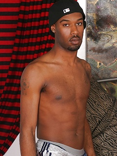 Handsome gay Cuban hottie Santos goes topless and plays with his BBC by Jalif Studio by Jalif Studio image #13
