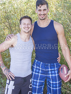 Football Nude #17: First Time Bromance! Donkey Ball Brenden Returns & Norwegian Newbie Ashton Sweat Together! by Island Studs by Island Studs image #2