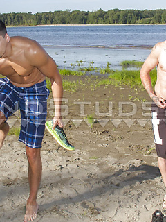 Football Nude #17: First Time Bromance! Donkey Ball Brenden Returns & Norwegian Newbie Ashton Sweat Together! by Island Studs by Island Studs image #3