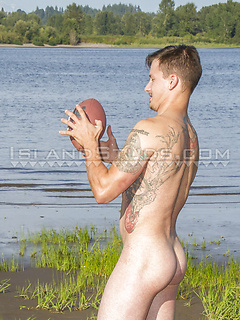 Football Nude #17: First Time Bromance! Donkey Ball Brenden Returns & Norwegian Newbie Ashton Sweat Together! by Island Studs by Island Studs image #15