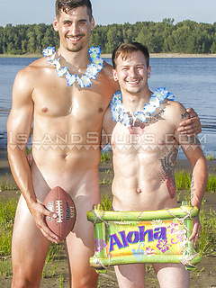 Football Nude #17: First Time Bromance! Donkey Ball Brenden Returns & Norwegian Newbie Ashton Sweat Together! by Island Studs by Island Studs image #20