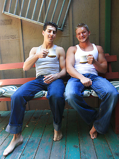 Sexy gays Marcus and Jonny T suck each other's dick and fuck indoors by Nextdoor Buddies by Nextdoor Buddies image #8