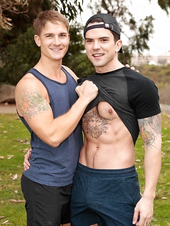 Gay hunks Brandon Anderson & Dakota Payne have wild anal sex after a workout by Nextdoor Buddies by Nextdoor Buddies image #1