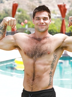 Hot gay hunks Roman Todd & Aspen flexing muscles outdoors & having anal sex after ass licking session by Nextdoor Buddies by Nextdoor Buddies image #3
