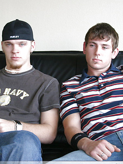 Three horny guys pull out their dicks and masturbate together on a couch by Nextdoor Buddies by Nextdoor Buddies image #8