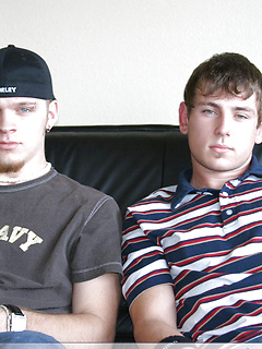 Three horny guys pull out their dicks and masturbate together on a couch by Nextdoor Buddies by Nextdoor Buddies image #9